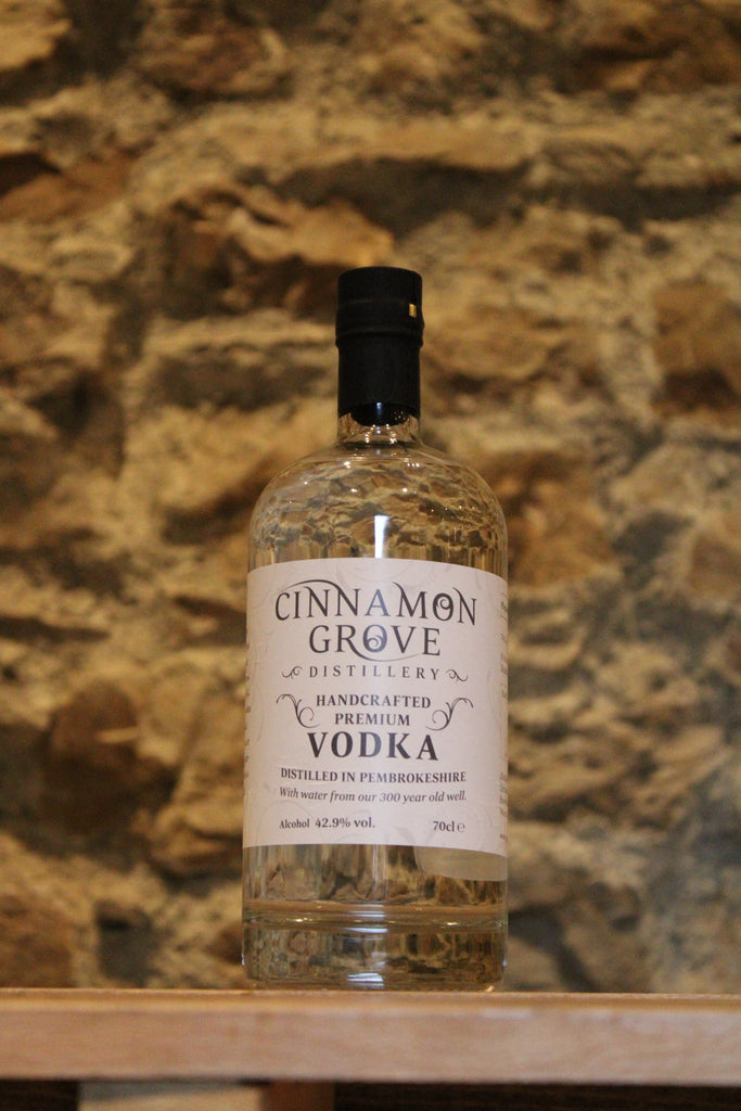 A bottle of our premium, handcrafted Pembrokeshire Vodka